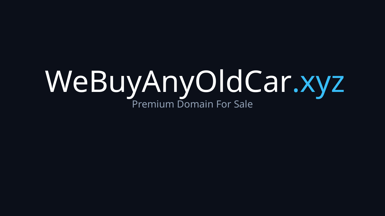 WeBuyAnyOldCar.xyz logo