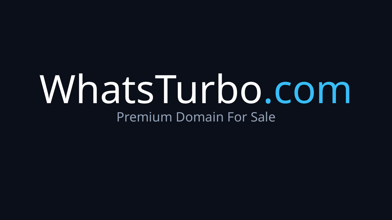 WhatsTurbo.com logo