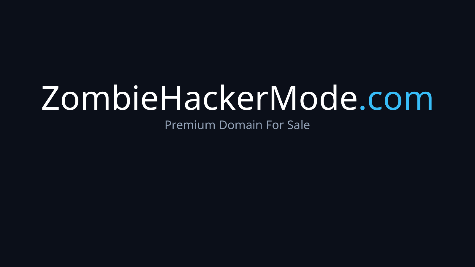 ZombieHackerMode.com logo